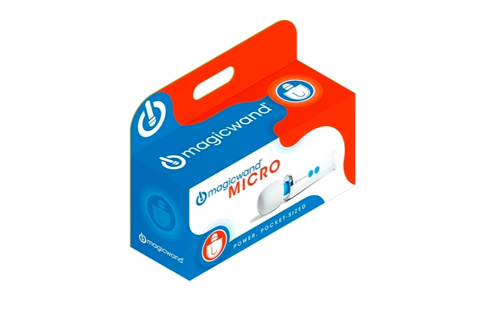 Magic Wand Micro HIT60 - Cordless - Compact Multi-Speed with Soft Silicone Head & Flexible Neck - Personal Massagers for Women, Neck, Hand, Back, Muscle, and Head Massager