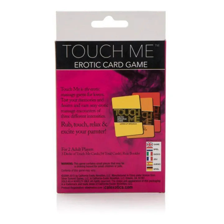California Exotics - Touch Me Erotic Card Game