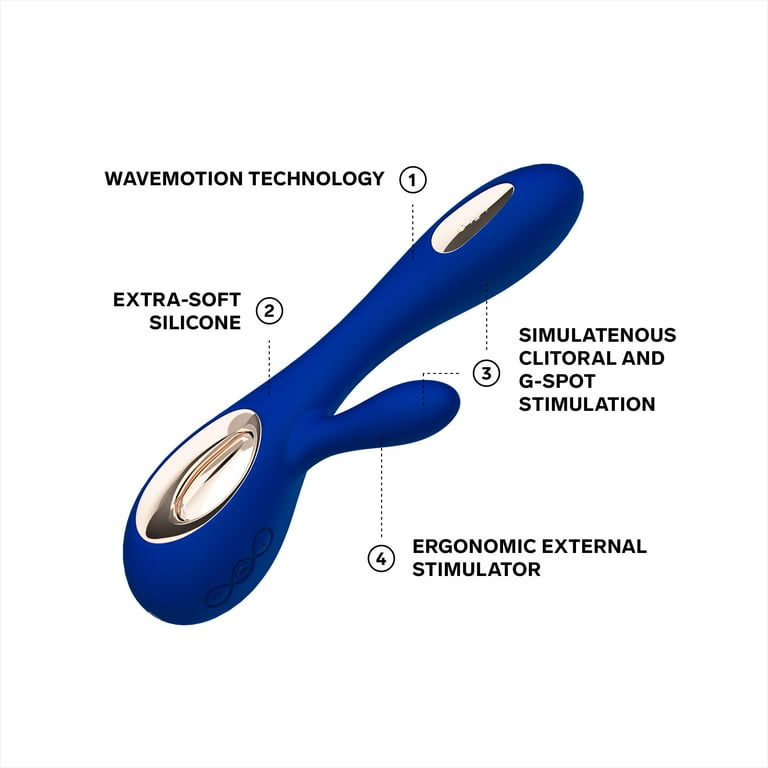 Lelo Soraya Wave G-Spot and Clitoral Vibrator in Midnight Blue