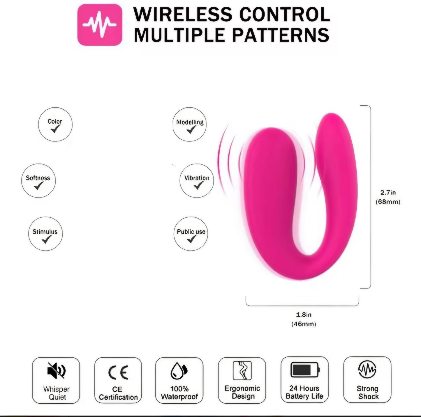 Portable Mini U Vibrator